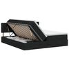 vidaXL Letto con contenitore e materasso Nero 140 x 190 cm Velluto