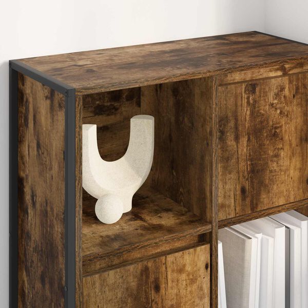 vidaXL Armadio per Libri Quercia Fumosa 68 x 30 x 108.5 cm