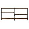 vidaXL Tavolo Consolle Rovere Fumo 160x29x75 cm in Legno Multistrato