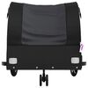 vidaXL Rimorchio da Bici Nero 30 kg in Ferro