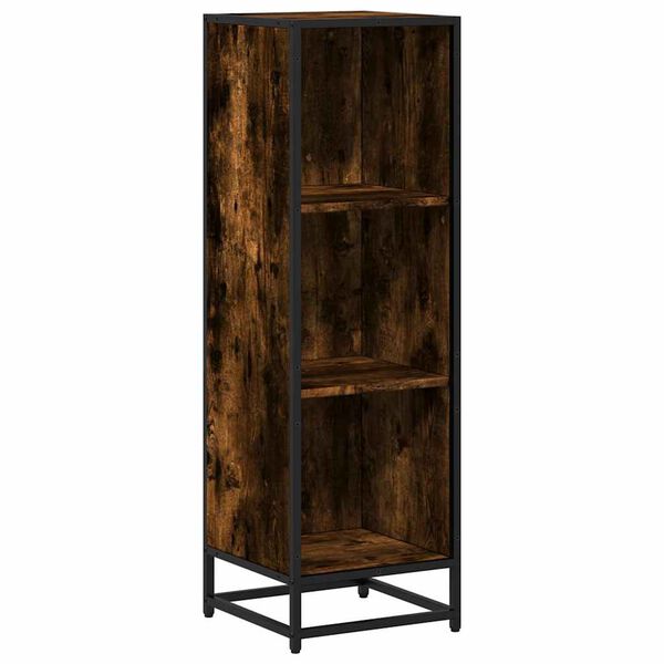 vidaXL Libreria Rovere Fumo 33,5x33x107,5 cm in Legno Multistrato