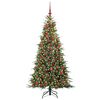 vidaXL Albero di Natale Artificiale con Rami Pieghevoli Verde 180 cm