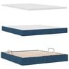 vidaXL Letto con contenitore e materasso Blu 160 x 200 cm Poliestere