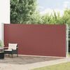 vidaXL Tenda da Sole Laterale Retrattile per Patio 180x600 cm Marrone