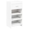 vidaXL Mobile per scarpe Bianco 48 x 36 x 92 cm Legno ingegnerizzato
