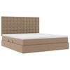 vidaXL Letto con contenitore e LED con led Cappuccino 180 x 200 cm