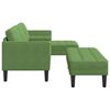 vidaXL Set di divani con cuscino 2 pcs Verde chiaro Poliestere