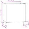 vidaXL Fioriere con Gambe 2pz Ruggine 30x30x30 cm Acciaio Corten