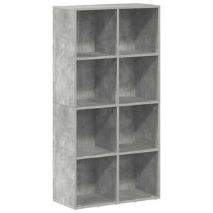 vidaXL Libreria/Credenza Grigio Cemento 66x30x130 cm Legno Multistrato