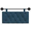 vidaXL Testata appesa Montaggio a parete Blu 100 x 55 x 7 cm Velluto
