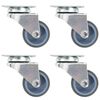 vidaXL Ruote Girevoli Gemellate 4 pz 50 mm
