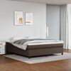 vidaXL Struttura Letto a Rete a Molle Marrone 180x200 cm in Similpelle