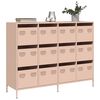 vidaXL Credenza Rosa 135x39x103,5 cm in Acciaio Laminato a Freddo