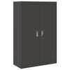 vidaXL Armadio Nero 90 x 40 x 140 cm Acciaio