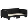 vidaXL Divano Letto con Letto Estraibile Nero 90x190 cm in Tessuto