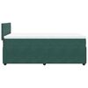 vidaXL Giroletto a Molle con Materasso Verde Scuro 90x190 cm Velluto