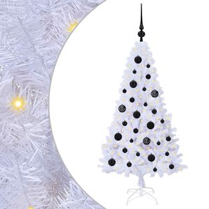 vidaXL Albero di Natale artificiale Bianco 120 cm PVC e Acciaio