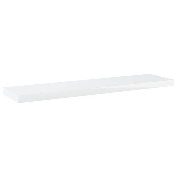 vidaXL Ripiani per Libreria 8pz Bianco Lucido 40x10x1,5cm Multistrato