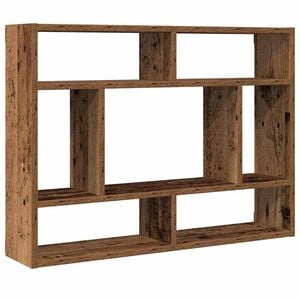vidaXL Mensola a Muro Legno Antico 75x16x55 cm in Legno Multistrato