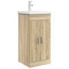 vidaXL Mobile da bagno con lavabo Rovere Sonoma 42 x 40 x 84,5 cm