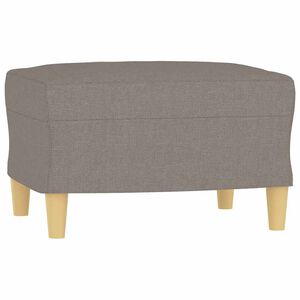 vidaXL Poggiapiedi Tortora 60x50x41 cm in Tessuto