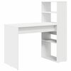vidaXL Scrivania Bianco 113 x 54 x 120 cm Legno multistrato