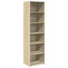 vidaXL Credenza Rovere Sonoma 50x41x185 in Legno Multistrato