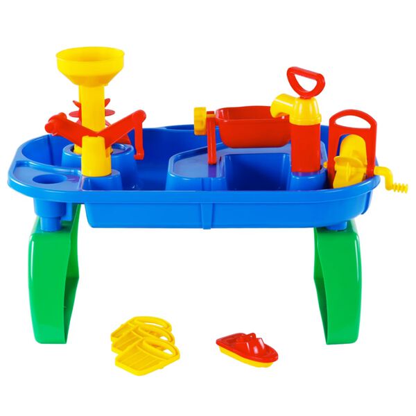 Polesie Wader Set Tavolo Esterno per Giochi d'Acqua 11pz 53x38x40cm PP
