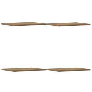 vidaXL Ripiani per Libreria 4 pz Rovere 60x10x1,5 cm Legno Multistrato