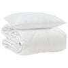 vidaXL Duvet per Tutte le Stagioni con cuscino 2 pcs Bianco Microfibra
