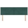 vidaXL Testiera con testiera Verde scuro 160 cm Velluto
