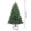 vidaXL Albero di Natale Artificiale con Rami Pieghevoli Verde 240 cm