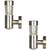 Luxform Luce Solare LED da Giardino a Parete Tacoma 2 pz Argento 34245