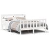 vidaXL Letto senza Materasso Bianco 160x200 cm Legno Massello di Pino