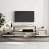 vidaXL Mobile Porta TV Rovere Sonoma 197x35x52 cm in Legno Multistrato
