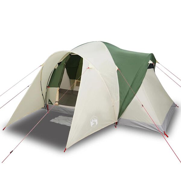 vidaXL Tenda da Campeggio a Cupola per 6 Persone Verde Impermeabile