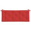 vidaXL Cuscino per Panca Rosso 120x50x7 cm in Tessuto Oxford