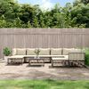 vidaXL Set Divani da Giardino 10pz con Cuscini Antracite in Polyrattan