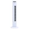 vidaXL Ventilatore a Torre con Telecomando e Timer &Phi;24x80 cm White