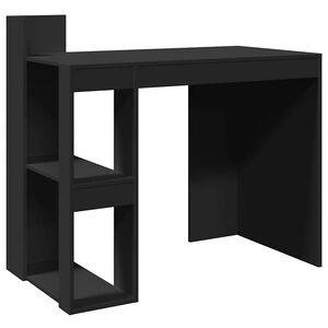 vidaXL Scrivania Ufficio Nera 103,5x56,5x94 cm in Legno Multistrato