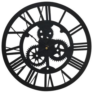 vidaXL Orologio da Parete Nero 30 cm Acrilico