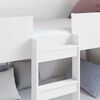 vidaXL Letto a Castello per Bambini con materasso Bianco 100 x 190 cm