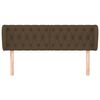 vidaXL Testiera ad Orecchio Marrone Scuro 147x23x78/88 cm in Tessuto