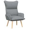 vidaXL poltrona Grigio chiaro 69 x 74 x 93 cm Tessuto e compensato