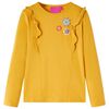 Maglietta da Bambina a Maniche Lunghe Ocra Scuro 104