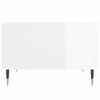 vidaXL Tavolino Salotto Bianco Lucido 55x55x36,5 cm Legno Multistrato