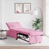 vidaXL Divano Letto Estraibile Rosa 194 x 50 x 82 cm Tessuto