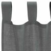 vidaXL Tende in Voile con Passanti 2 pz Grigio Scuro 140x245 cm