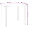 vidaXL Set da Pranzo da Giardino 3 pz in Acciaio