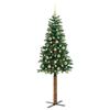 vidaXL Albero di Natale snodato con 300 LED con supporto Verde 180 cm
